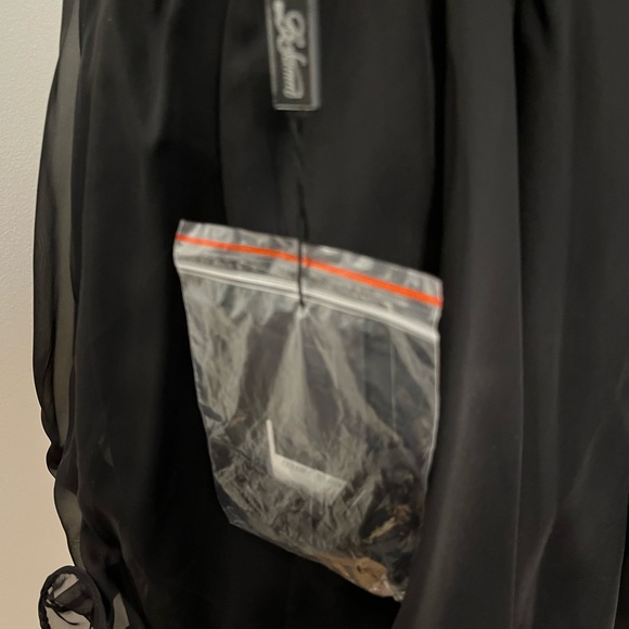 La Femme Short Black Strapless Cocktail Dress Size 6 - Picture 8 of 9